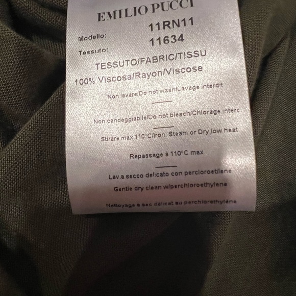 Emilio Pucci Top with Gold Metal Embroidery - Picture 10 of 11